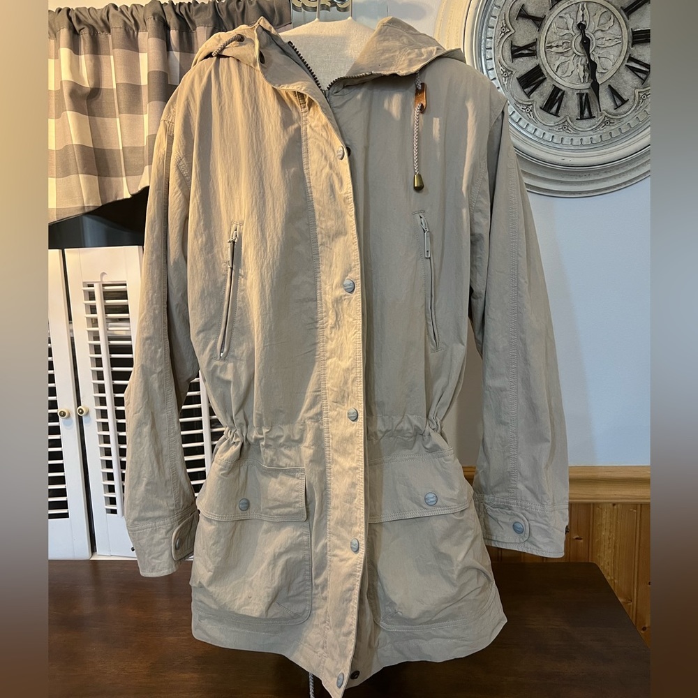 L.L. Bean Tan Hooded Jacket